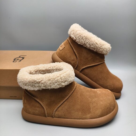 UGG Womens Chestnut Lambswool Snow Boots - Picture 5 of 7